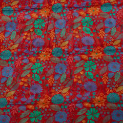 Multi Color Chiffon Digital Printed Fabric