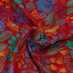 Multi Color Chiffon Digital Printed Fabric