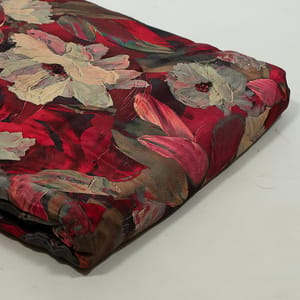 Multi Color Crepe Digital Printed Fabric