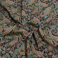 Multi Color Corduroy Printed Fabric