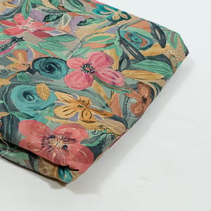 Multi Color Corduroy Printed Fabric