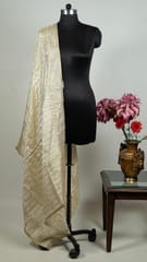 Dyeable Tissue Upada Silk Embroidered Dupatta