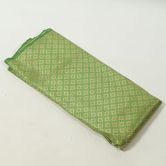 Green Color Satin Brocade Fabric