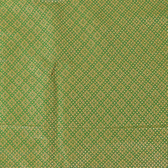 Green Color Satin Brocade Fabric