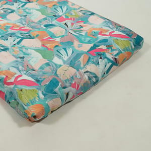 Multi Color Modal Satin Printed Fabric