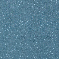 Blue Color Denim Embroidered Fabric