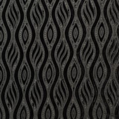 Black Cutwork Knitted Velvet Fabric