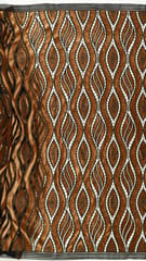 Brown Cutwork Knitted Velvet Fabric