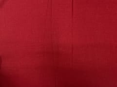 Blood Red Color Plain Pure Linen Fabric - 60 Lea