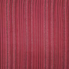 Red Stripes Printed Georgette Fabric