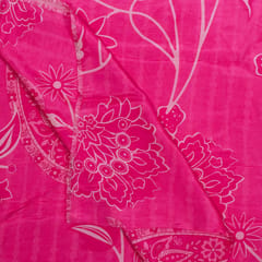 Pink Color Dola Silk Digital Printed Fabric