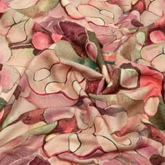 Onion pink Color Viscose Pashmina Printed Fabric