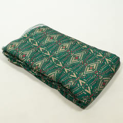 Green Color Viscose Pashmina Printed Fabric