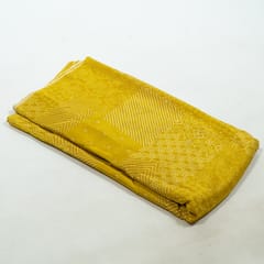 Yellow Color Crepe Printed Fabric