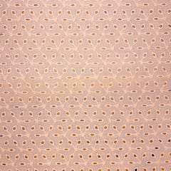 Light Peach Embroidered Cotton Hakoba Fabric