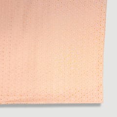 Light Peach Embroidered Cotton Hakoba Fabric