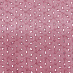 Rose Pink Shade Embroidered Cotton Hakoba Fabric