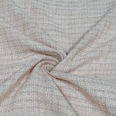 Beige Color Tweed Fabric