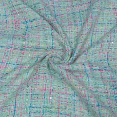 Multi Color Tweed Fabric