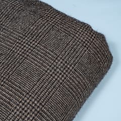 Brown Color Tweed Fabric