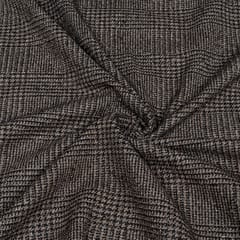 Brown Color Tweed Fabric