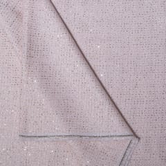 Peach Color Sequins Tweed Fabric