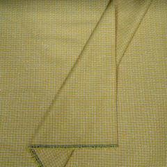 Yellow Color Tweed Fabric