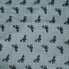 Black and White Color Tweed Fabric