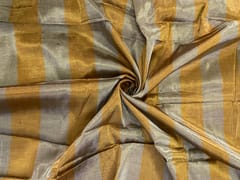 Gold Stripes Pure Tissue Fabric