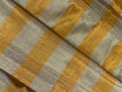 Gold Stripes Pure Tissue Fabric