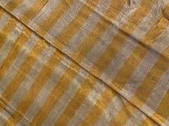 Gold Stripes Pure Tissue Fabric