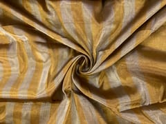 Gold Stripes Pure Tissue Fabric