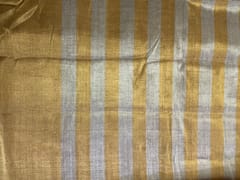 Gold Stripes Pure Tissue Fabric