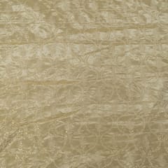 Dyeable Tissue Upada Embroidered Fabric