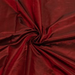 Black and Maroon Color Two Tone Pure Silk Fabric