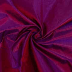 Purple and Red Color Two Tone Pure Silk Fabric