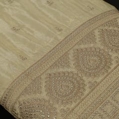 Dyeable Tissue Upada Embroidered Set