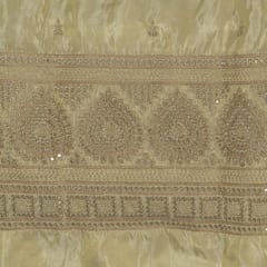 Dyeable Tissue Upada Embroidered Set