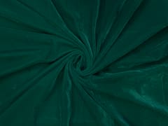 Teal Green Plain Velvet Fabric