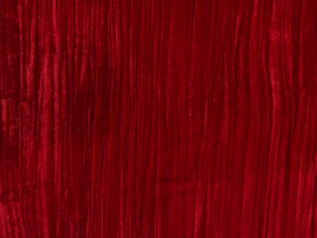 Red Crush Velvet Fabric