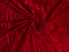 Red Crush Velvet Fabric