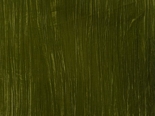 Mehndi Green Crush Velvet Fabric