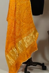 Yellow Color Modal Satin Bandhani Dupatta