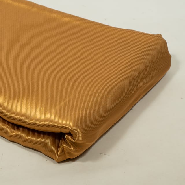 Copper Color Mettalic Jacquard Drill Fabric