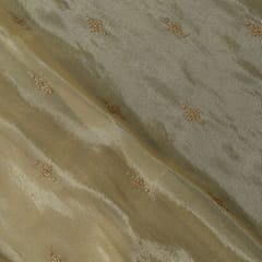 Dyeable Tissue Upada Embroidered Fabric