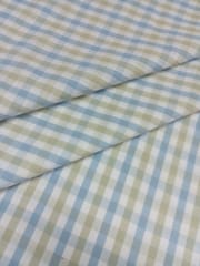 Olive Blue Plain Weave Yarn Dyed Cotton Fabric