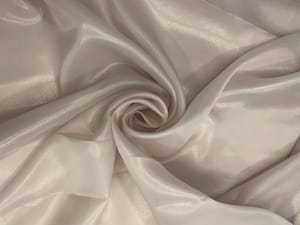 Light Beige Color Plain Shimmer Organza Fabric