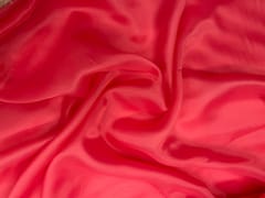 Dark Rose Pink Color Plain Organza Fabric