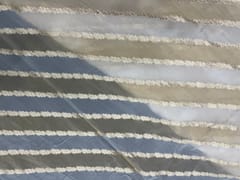 Golden Color Stripes Dyeable Embroiderd Viscose Orgnaza Fabric