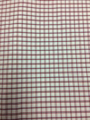 Red Color Yarn Dyed Cotton Check Fabric